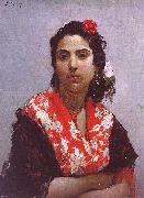   Raimundo de Madrazo y  Garreta A Gypsy Spain oil painting artist